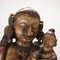 Gottheits-Statue in geschnitztem Holz, Indien 3