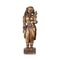 Gottheits-Statue in geschnitztem Holz, Indien 1
