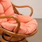 Fauteuil Pivotant en Osier, Italie, 1980s 5