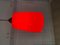 Rote Opalglas Hängelampe, 1970er 2