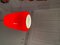 Lámpara de suspensión en rojo opalino, años 70, Imagen 3