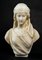 Guglielmo Pugi, Busto de mujer, finales del siglo XIX o principios del siglo XX, Alabastro, Imagen 7