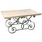 20th Century Wrought Iron Coffee Table 1