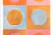 Natalia Roman, Sunset Pink and Orange Tile Diptych, 2022, Acrylic on Watercolor Paper 6