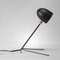 Lámpara de mesa Cocotte Mid-Century moderna en negro de Serge Mouille, Imagen 3
