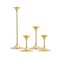 Jazz Candleholders in Steel with Brass Plating by Max Bruel, Set of 4 6