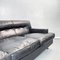 Mid-Century Italian Black Leather Sofa by Zanuso for Arflex, 1960s 5