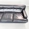 Mid-Century Italian Black Leather Sofa by Zanuso for Arflex, 1960s 8