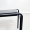 Mid-Century Italian Black Steel Leather Cafè Chairs by Starck for Baleri, 1980s, Set of 2, Image 10