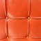 Mid-Century Modern Italian Orange Red Leather Daybed, 1970s, Image 8