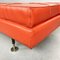 Mid-Century Modern Italian Orange Red Leather Daybed, 1970s 11