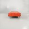 Mid-Century Modern Italian Orange Red Leather Daybed, 1970s 3