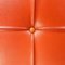 Mid-Century Modern Italian Orange Red Leather Daybed, 1970s, Image 7