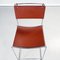 Mid-Century Modern Italian Brown Leather and Steel High Stool, 1980s, Image 6