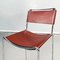 Mid-Century Modern Italian Brown Leather and Steel High Stool, 1980s, Image 5