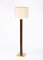 Mid-Century Italian Wood and Steel Floor Lamp from Zonca Voghera, 1980s 2