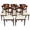 20th Century Regency Revival Swag Back Dining Chairs, Set of 8 1