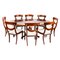 20th Century Dining Table by William Tillman & Chairs, Set of 9, Image 1