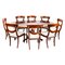 Tavolo da pranzo di William Tillman & Chairs, XX secolo, set di 9, Immagine 1