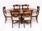 20th Century Dining Table by William Tillman & Chairs, Set of 9 20