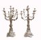 Silver Plated Victorian Rococo Candelabras, Sheffield, Set of 2 1