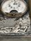 Bronze Silver Skeleton Miniature Clock by E Frainier 12