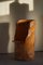 Wabi Wabi Brutalist Pine Carved Wabi Sabi Stump Chair in Solid, Swedish, 1960s 10
