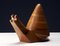 Hand Carved Snail Figurine, 1930s, Image 2