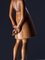 Figura de niña campesina tallada a mano, años 30, Imagen 6