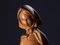 Hand Carved Peasant Girl Figurine, 1930s, Image 4