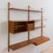 Teak Wall Unit with Floating Desk & Cabinet by Poul Cadovius for Cado, Denmark, 1960s 8