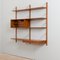 Teak Wall Unit with Floating Desk & Cabinet by Poul Cadovius for Cado, Denmark, 1960s 7