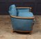 French Art Deco Armchair in Parcel Gilt with Velvet 8