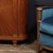 French Art Deco Armchair in Parcel Gilt with Velvet 4