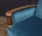 French Art Deco Armchair in Parcel Gilt with Velvet 11