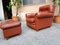 Leather Armchair with Pouf from Poltrona Frau, Set of 2 2