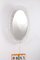 Large Oval Acrylic Glass Mirror with Lighting, Germany, 1960s, Image 7