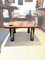 Low Coffee Table with Marble Top and Chromed Steel Legs 5