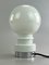 Space Age Chrom Kugellampe aus Glas, 1960er 11