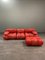 Coral Leather Camaleonda Sofa by Mario Bellini for B&b Italia / C&b Italia 1