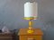 Space Age Yellow Table Lamp, Image 1