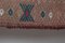 Vintage Turkish Taupe Jajim Kilim Rug, Image 11