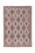 Tapis Kilim Taupe Vintage, Turquie 1