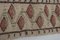 Türkischer Vintage Kelim Teppich mit floraler Stickerei 9