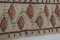 Vintage Turkish Floral Embroidery Kilim Rug 9