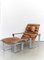 Mid-Centery Pulkka Lounge Chair & Ottoman by Ilmari Lappalainen for Asko, 1960s, Set of 2 16