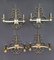 Gold and Nickel Plated Brass Wall Lights, Set of 4, Image 1