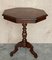 19th Century English Octogonal Pedestal Side Table 1