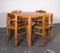 Dining Table and Chairs in the style of Rainer Daumiller, 1970s, Set of 6 6