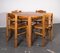 Mesa de comedor y sillas al estilo de Rainer Daumiller, años 70. Juego de 6, Imagen 6